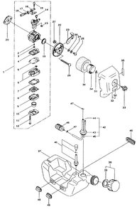 Carburetor And Fuel Assembly Diagram and Parts List for 53002 (0895001 - 0899999)(1998) Lawn Boy Trimmer